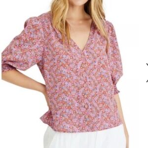 Sanctuary Pink Its A Must Floral Blouse as seen on “Somebody Somewhere”